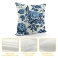 thumbnail image 4 of QZHH Blue and White Porcelain Floral Throw Pillow Covers, Vintage Chinoiserie Blue Floral Decorative Couch Pillowcases Cushion Covers for Living Room Bedroom Sofa Outdoor, 4 of 5