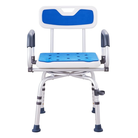 KFFKFF Rotating Bath Seat, 360° Swivel, with Adjustable and Movable Arms, Secure for Showers/Tubs, Anti-Slip, Supports up to 400lbs, Ideal for Seniors, Disabled, or Post-Injury