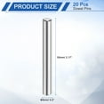 thumbnail image 2 of 20 Pack 5 mm x 55 mm Dowel Pins, 316L Stainless Steel Cylindrical Dowel Pins Shelf Support Peg Pin Rod Fasten Elements Metal Shelf Pegs Silver Tone, 2 of 6