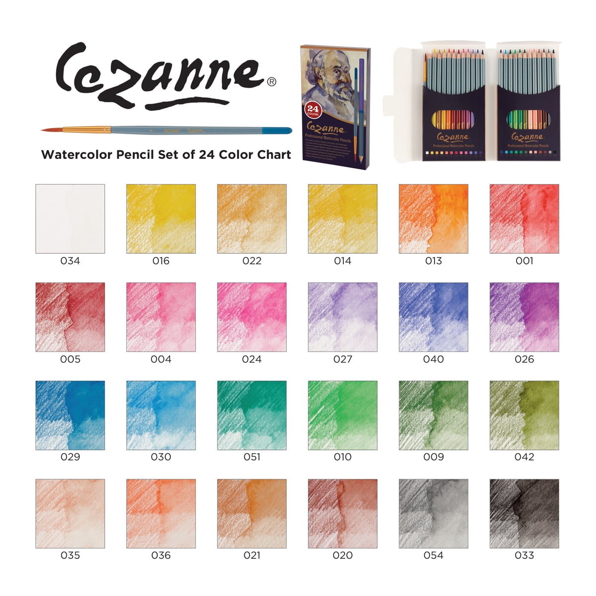 Jerry's Artarama Watercolor Paint Set with Sketchbook, 24 Pc Art Set - Ideal for Birthday Cards, Includes Watercolor Pencils & Postcards with Resealable Sleeves