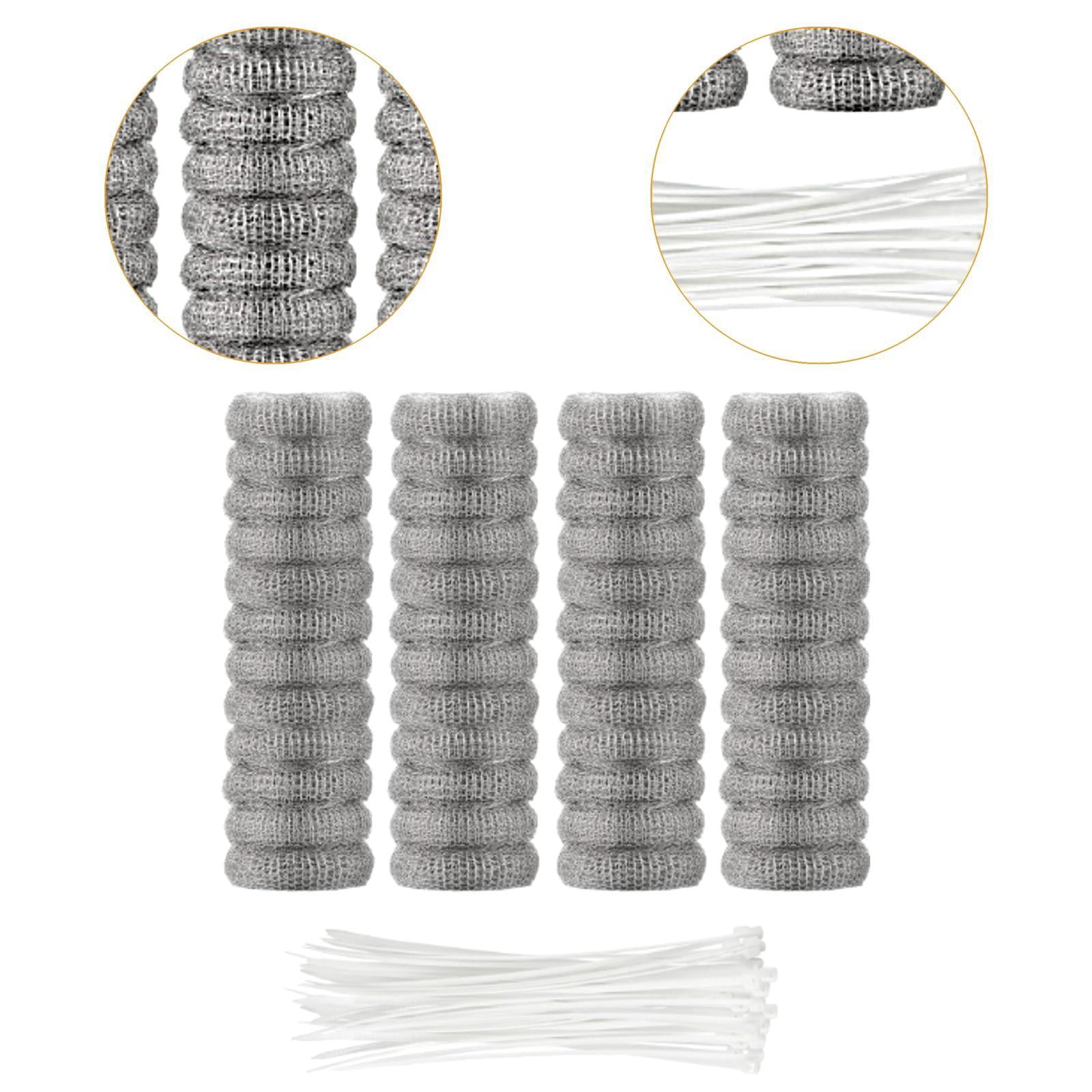 Tongina 48x Washing Machine , Laundry Mesh Washer Hose Filter, Easy to Remove Stainless Steel and Cable Ties