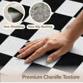 thumbnail image 6 of ODIKA 3'x5' Washable Throw Rug Stain Resistant, Low Profile, Non-Slip Grid Checkered Race Contemporary Checkerboard Car Classroom Checker for Entryway, Kitchen, Mudroom, 6 of 7