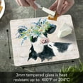 thumbnail image 6 of CounterArt Spring Cow 3mm Tempered Glass Cutting Board 10" by 8", 6 of 7
