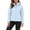 Blue, variant on Women's Waterproof Hooded Softshell Jacket Winter Warm Zip Up Windproof Coat with Pockets Outdoor Hiking Outerwear for Women Travel Work Daily Wear