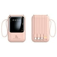 thumbnail image 3 of Bdday Large Screen Digital Display Portable Power Bank 5000mAh With Integrated Charging Cable And Convenient Lanyard Attachment, 3 of 9