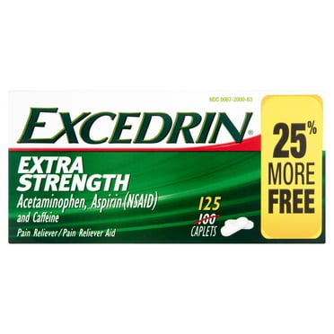 Excedrin Extra Strength Caplets, 125 count