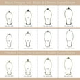 thumbnail image 3 of Royal Designs, Inc. 9.5 inch Polished Brass Lamp Shade Harp Holder with Lamp Finial, DIY Repair/Replacement, Heavy Duty, for Table/Floor Lamps, 3 of 5