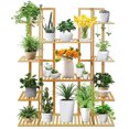 thumbnail image 3 of Large Thicker Bamboo Plant Stand Vertical Living Wall Flower Dispaly Rack Shelf, 3 of 8