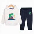 thumbnail image 2 of Futezty Little Boys Girls Sweatsuit Graphic Hoodie and Jogger Pants 2 Piece Set Fall Winter Outfit 2T-12T, 2 of 5