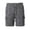 Grey, variant on Gym Shorts Men Solid Color Drawstring Casual Swim Trunks Elastic Waist Summer Beach Hiking Golf Shorts With Pockets