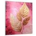 thumbnail image 2 of Designart "Blush Lustrous Foliage Fusion I" Floral Metal Wall Art, 2 of 5