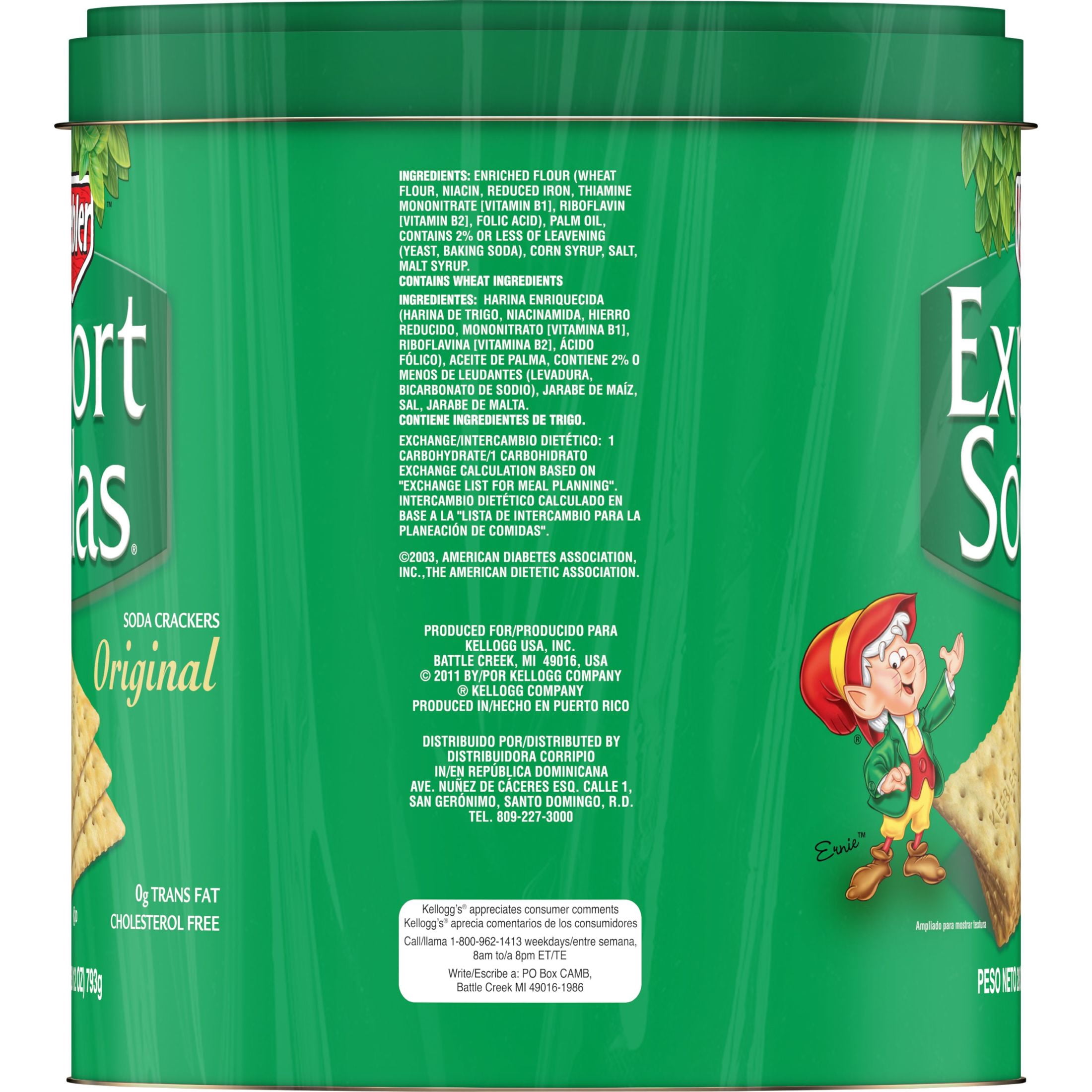 (3 pack) Keebler Export Sodas Original Soda Crackers, Soup Crackers, 28 oz