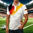 thumbnail image 3 of Family Matching Soccer Jersey T Shirts for Men Boys Germany Flag Printed Short Sleeve Football Fan Tops, 3 of 5