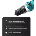 thumbnail image 3 of Rotomartillo electroneumático Adeske T66 inalámbrico verde oscuro con 156W de potencia 100V/240V, 3 of 5
