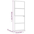 thumbnail image 6 of vidaXL Interior Door Black 29.9"x79.3" Tempered Glass & Aluminum Slim, 1 Piece, Thickness for Glass 0.2", for Door: 1.4", 6 of 7