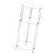 thumbnail image 1 of Mesa auxiliar de acrílico transparente, escritorio de almacenamiento simple, mueble de noche, mesa auxiliar redonda pequeña compacta para mesita de, 1 of 9