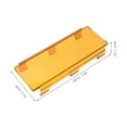 thumbnail image 3 of Miangastore Car Spotlight Lampshade Light Bar Cover Yellow PC 1Set 7.86X3.14X1.18in, 3 of 8