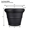 thumbnail image 2 of Tusco TUSRR20BK 20 in. Rolled Rim Planter, Black, 2 of 2
