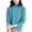 Sky Blue, variant on Busydd Womens Sweaters Solid Color Fall Sweaters Long Sleeve Turtleneck Sweater Casual Tunic Pullover Sweaters for Women Trendy Warm Chunky Knit Sweater for Women