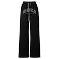 thumbnail image 3 of WOYY Girls Letter Print Baggy Sweatpants Straight Leg Athletic Pants, Sizes 4-5T, 3 of 3