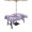 Purple, variant on Outdoor Tablecloths with Umbrella Hole & Zipper, Teal Green Starfish Tablecloth Rectangle 60x84 Inch, Coral Shell Ocean Vintage Coastal Waterproof Table Cloth, Patio/Pool/Picnic Table Covers
