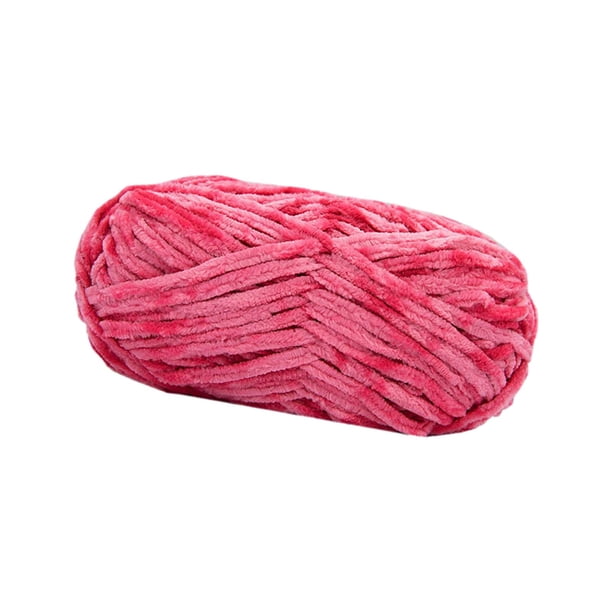 Hilo de lana grueso para tejer, 80 m, supervoluminoso, gigante, grueso y grueso. Rosa roja
