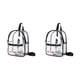thumbnail image 3 of Guardurnaity Bolsa de hombro transparente impermeable de PVC - Para actividades al aire libre y viajes Bolsa de PVC transparente Organizador negro negro talla pequeña 2Conjunto, 3 of 6
