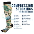 thumbnail image 2 of FORMRS Womens Knee High Socks Casual Long Thick Travel Daily Wear, 2 Pairs, Large Pine Tree, 2 of 6