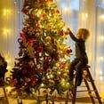 thumbnail image 3 of Luces navideñas CESOF de 20 pies y 40 LED en forma de copo de nieve, color blanco cálido, 3 of 6