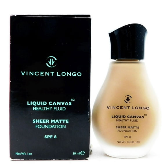 Vincent Longo Liquid Canvas Healthy Fluid Sheer Matte Foundation SPF8 Healthy Golden Tan 1 Oz.