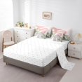 thumbnail image 5 of Homewish Teens Minimalist Stripes Circle 7-Piece Bedding Comforter Set,Vintage Aesthetic Leaves King Bedding Sets,Mid Century Ultra Soft Bed Sheets,Luxury Bedroom Decor,Reversible, 5 of 8