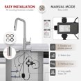thumbnail image 5 of Single Handle Brushed Stainless Steel Touchless Pull-Down Kitchen Faucet, 5 of 13