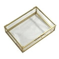thumbnail image 1 of veasfak Geometric Glass Jewelry Box Table Plants Container 16.5 x 12 x 4cm, 1 of 5