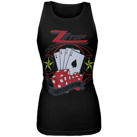 ZZ Top - Cards Juniors Tank Top