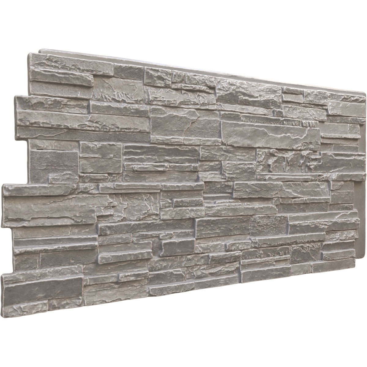 Ekena Millwork EverStone Faux Stone Siding, Grey, 48"