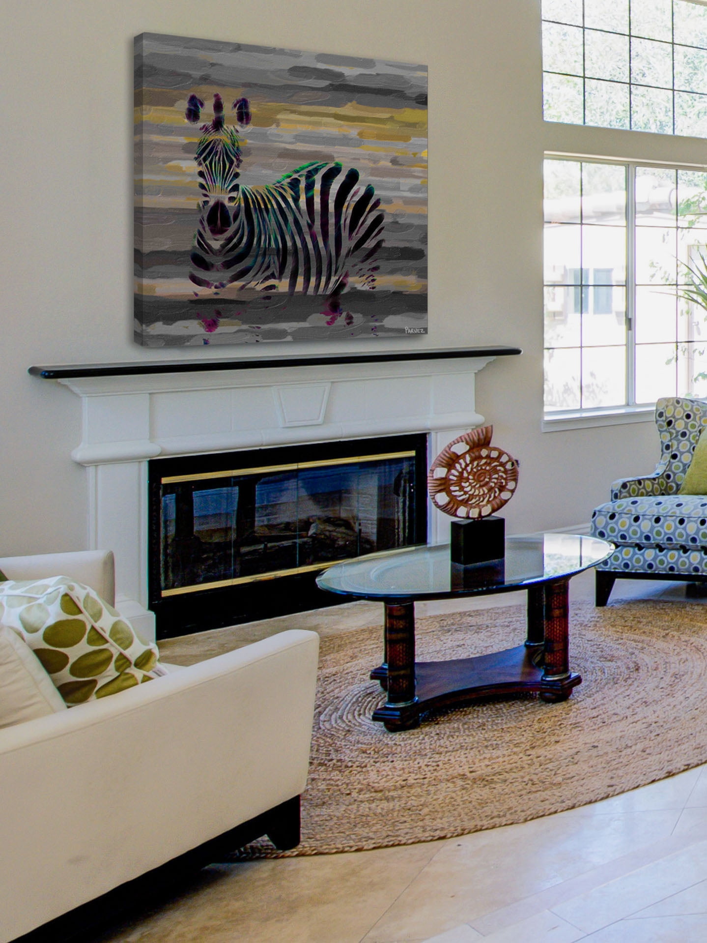 Stripes Art Print on Premium Canvas