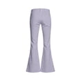 thumbnail image 4 of GobdXE Girls' Solid High Waist Flare Jeans Style Stretch Pants Light Purple,11-12 Years, 4 of 7