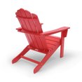 thumbnail image 3 of LuXeo Marina Red Poly Outdoor Patio Adirondack Chair and Table Set, 3 of 17