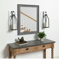 thumbnail image 7 of Kate and Laurel Oakly Wood and Metal Wall Sconce, White Wall Candle Holder Farmhouse Decor, 7 of 7