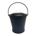 thumbnail image 1 of Cubo de cenizas,Cubo de cenizas para chimenea con tapa Herramienta para chimenea,Cubo de metal de hierro con asa resistente al calor,Cubo de carbón eficiente,multifuncional y resistente,Pozos, 1 of 9