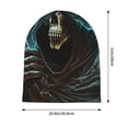 thumbnail image 3 of Skull Beanie Cap Slouchy Knit Hat Headwear Warm for Men Women , Skull Gothic Death Grim Reaper, 3 of 6