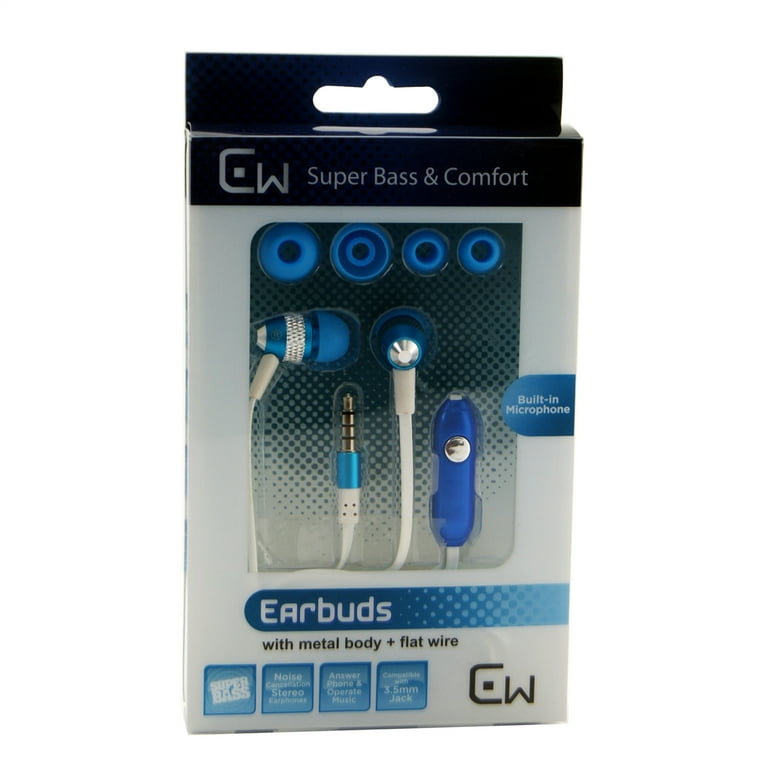 Super Bass Noise Isolation Stereo Earbuds Earphones for Samsung