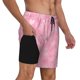 thumbnail image 2 of Balery Breast Cancer Awareness Bañador para hombre, shorts de playa de secado rápido con entrepierna y forro de compresión-3X-Large, 2 of 6