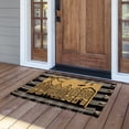 thumbnail image 5 of My Texas House Halloween Black Plaid Indoor/Outdoor Layering Rug, 38" x 58", 5 of 5