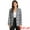 Grey, variant on DARING DIVA Women's Boyfriend Notched Lapel One Button Blazer Suit Plaid Blazer Jacket M Black