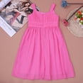 thumbnail image 7 of TiaoBug Kids Girls Pleated Chiffon Flower Dress Junior Bridesmaid Wedding Gown 4-16, 7 of 7