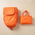 thumbnail image 6 of 3-in-1 Packable Travel Backpack, Foldable Tote Bag with Compact Pouch, Waterproof Lightweight Daypack for Commuting, Hiking, Gym, and Weekend Trips, Orange, 6 of 7