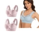 thumbnail image 1 of WILLBEST Brasier Maidenform Mujer 2 Piezas De Camiseta Sin Tirantes De Encaje Grande Para Mujer, Ropa Interior Con Pliegues Laterales Finos Y Fruncido, Sujetador Ajustable 114, 1 of 3