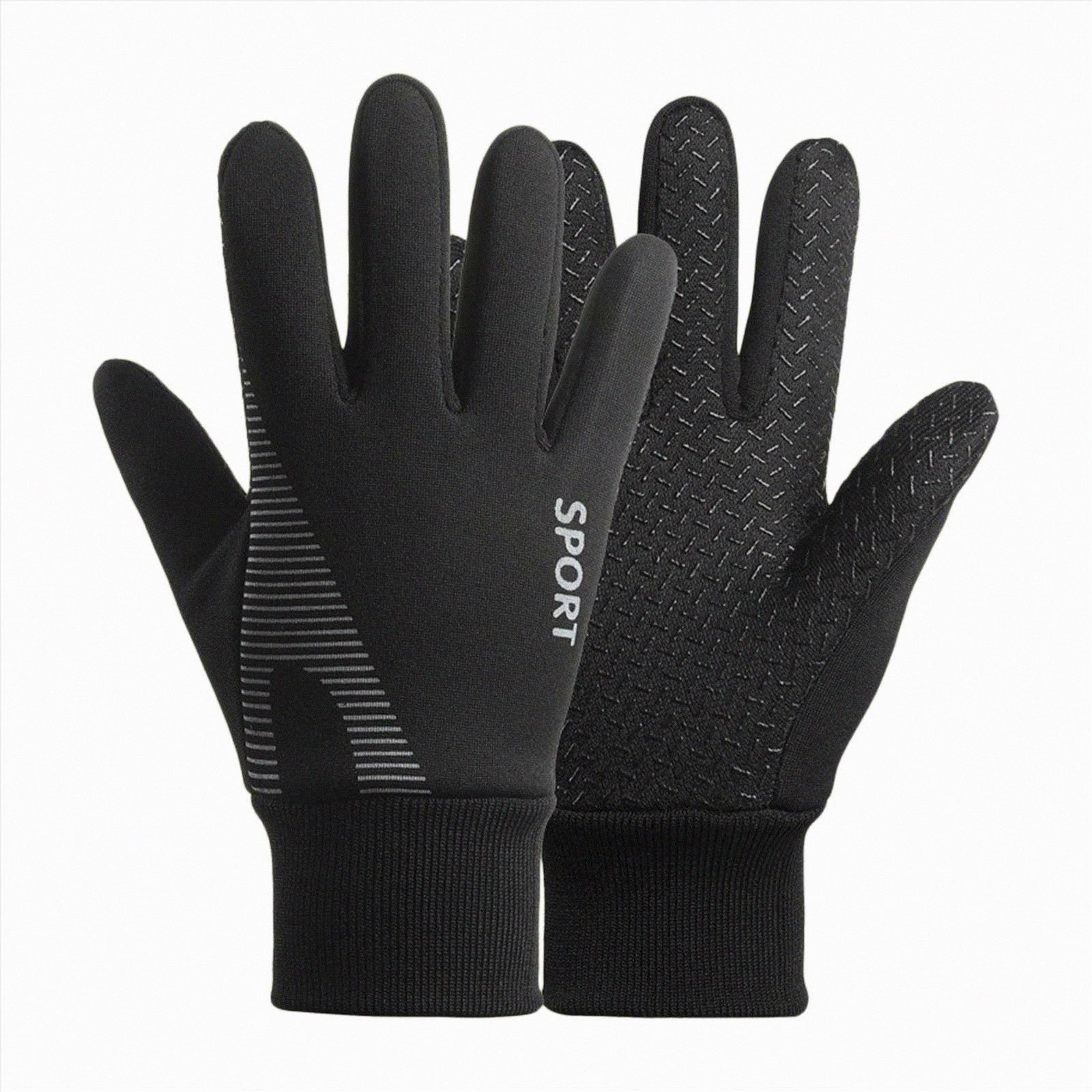 NLOMOCT Kids Gloves Warm Kids Sport Gloves Non Slip Fishing Climbing Riding Biking for Outdoor Black 5-7 Years