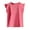 Hot Pink, variant on JoyHoop Toddlers Baby Girls Tee Plain Short-Sleeve Ruffled Basic Tee Shirt Top Infant Birthday Casual Summer Clothes